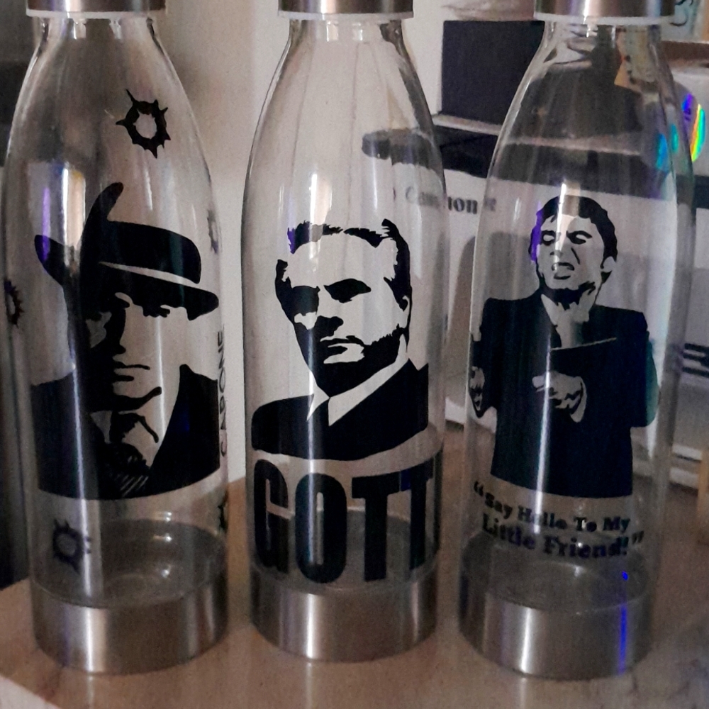 Mafia gangster water bottles 22oz
